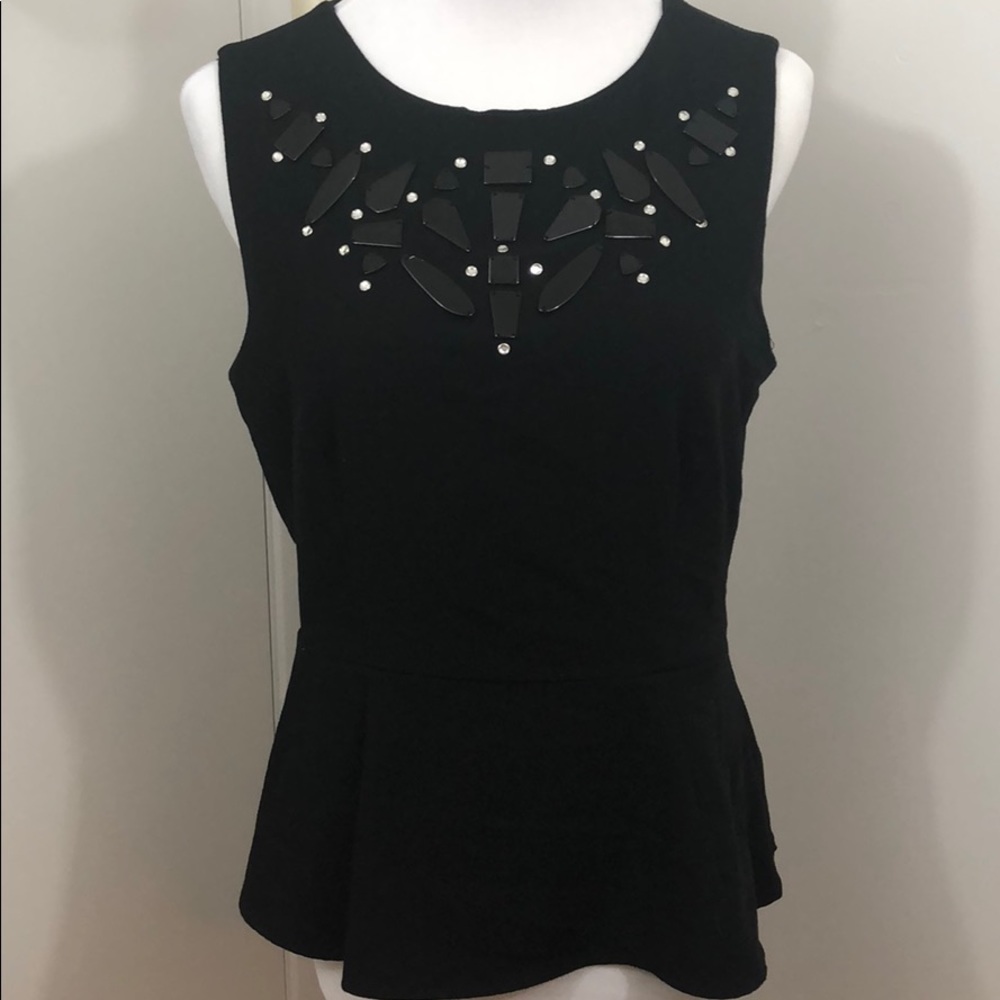 Forever 21 Jewel Peplum Top